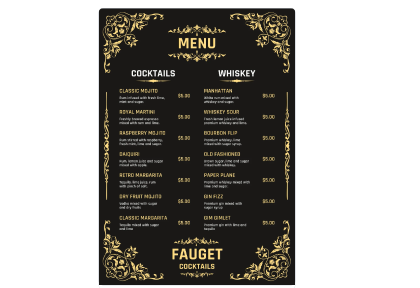 e-marketing solution menus